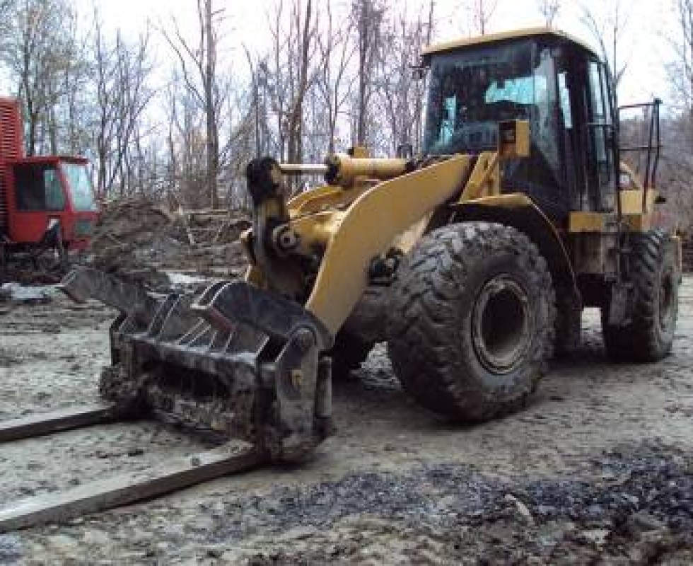 Wheel Loader with Forks